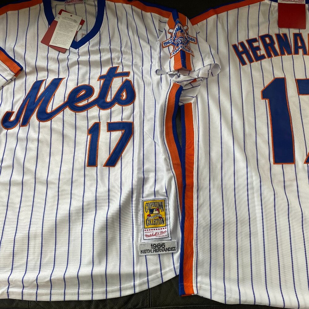 Mitchell & Ness NEW YORK METS KEITH HERNANDEZ Men's JERSEY Sz M,L,XL,2XL NWT - Picture 7 of 9
